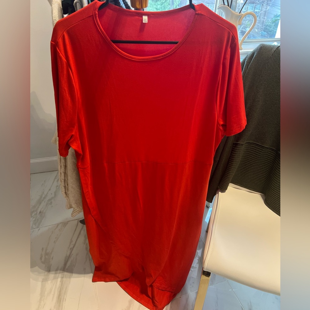 Short sleeve bodycon midi dress wrap - Picture 2 of 7